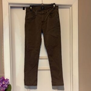 Hudson Blake Slim Straight Zip Fly Mid-Rise Jeans - size 10/12